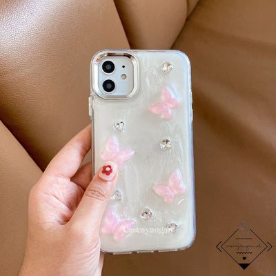 Pink Butterfly Case